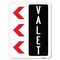 Signmission Valet Left Arrow Heavy-Gauge Aluminum Rust Proof Parking Sign, 18" x 24", A-1824-22770 A-1824-22770 - alternate 1